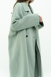 MNG x Light Teal Handmade Wool Coat (S-L)