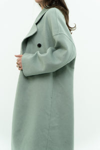 MNG x Light Teal Handmade Wool Coat (S-L)