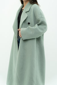 MNG x Light Teal Handmade Wool Coat (S-L)