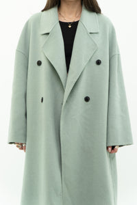 MNG x Light Teal Handmade Wool Coat (S-L)