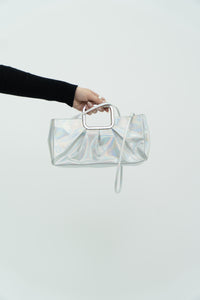 STUART WEITZMAN x Irridescent Snake Skin Bag