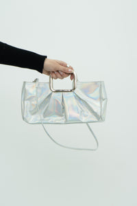 STUART WEITZMAN x Irridescent Snake Skin Bag