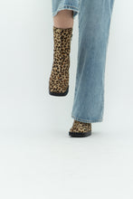 Load image into Gallery viewer, Vintage x Made in Spain x Leopard Print Pony Hair Platform Boots (6.5, 7)