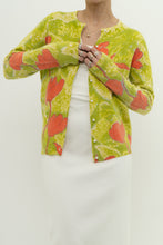 Load image into Gallery viewer, Vintage x Made in JAPAN x EATONS Angora, Wool Green Floral Cardigan (XS-L)