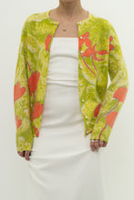 Load image into Gallery viewer, Vintage x Made in JAPAN x EATONS Angora, Wool Green Floral Cardigan (XS-L)