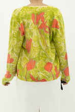 Load image into Gallery viewer, Vintage x Made in JAPAN x EATONS Angora, Wool Green Floral Cardigan (XS-L)