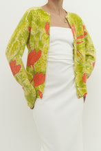 Load image into Gallery viewer, Vintage x Made in JAPAN x EATONS Angora, Wool Green Floral Cardigan (XS-L)