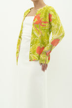 Load image into Gallery viewer, Vintage x Made in JAPAN x EATONS Angora, Wool Green Floral Cardigan (XS-L)