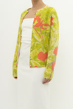 Load image into Gallery viewer, Vintage x Made in JAPAN x EATONS Angora, Wool Green Floral Cardigan (XS-L)