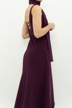 Load image into Gallery viewer, Vintage x Made in Canada x Dark Plum Midi Dress (XXS, XS)