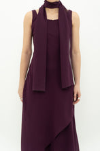 Load image into Gallery viewer, Vintage x Made in Canada x Dark Plum Midi Dress (XXS, XS)