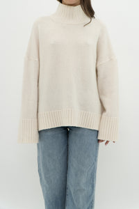 ABERCOMBIE & FITCH x Cozy Cream Oversized Knit Turtleneck (XS-XL)