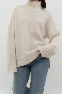 ABERCOMBIE & FITCH x Cozy Cream Oversized Knit Turtleneck (XS-XL)