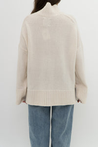 ABERCOMBIE & FITCH x Cozy Cream Oversized Knit Turtleneck (XS-XL)