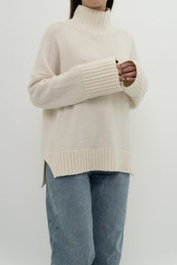 ABERCOMBIE & FITCH x Cozy Cream Oversized Knit Turtleneck (XS-XL)