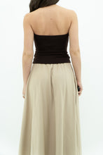 Load image into Gallery viewer, Vintage x BCBG Brown Fitted Strapless Top (S, M)