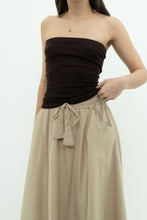 Load image into Gallery viewer, Vintage x BCBG Brown Fitted Strapless Top (S, M)