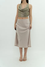 Load image into Gallery viewer, Modern x Cream Satin Midi Skirt (S, M)