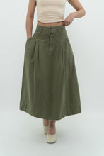 Load image into Gallery viewer, THE GREAT x Olive Green Cargo Skirt (S)