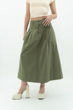 Load image into Gallery viewer, THE GREAT x Olive Green Cargo Skirt (S)