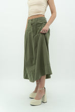 Load image into Gallery viewer, THE GREAT x Olive Green Cargo Skirt (S)