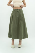 Load image into Gallery viewer, THE GREAT x Olive Green Cargo Skirt (S)