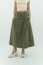 Load image into Gallery viewer, THE GREAT x Olive Green Cargo Skirt (S)