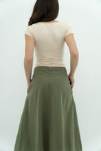 Load image into Gallery viewer, THE GREAT x Olive Green Cargo Skirt (S)