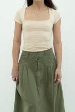 Load image into Gallery viewer, THE GREAT x Olive Green Cargo Skirt (S)