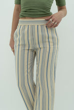 Load image into Gallery viewer, ZARA x Cream Striped Lounge Pant (XS)