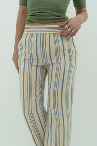 ZARA x Cream Striped Lounge Pant (XS)