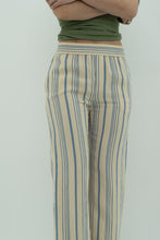 Load image into Gallery viewer, ZARA x Cream Striped Lounge Pant (XS)