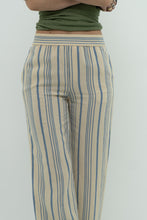 Load image into Gallery viewer, ZARA x Cream Striped Lounge Pant (XS)