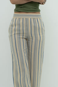 ZARA x Cream Striped Lounge Pant (XS)