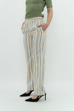 Load image into Gallery viewer, ZARA x Cream Striped Lounge Pant (XS)