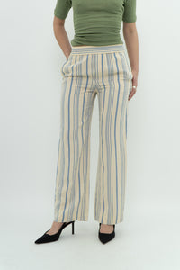 ZARA x Cream Striped Lounge Pant (XS)