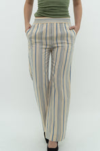 Load image into Gallery viewer, ZARA x Cream Striped Lounge Pant (XS)