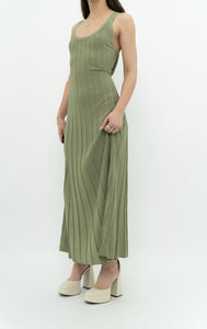 WILFRED x Pastel Green Ribbed Dress (S, M)