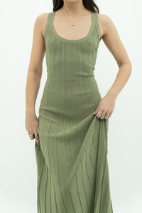 WILFRED x Pastel Green Ribbed Dress (S, M)