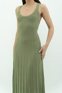 WILFRED x Pastel Green Ribbed Dress (S, M)