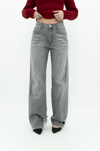 Vintage x BLUENOTES Distressed Grey Denim (M)