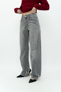 Vintage x BLUENOTES Distressed Grey Denim (M)