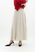 Load image into Gallery viewer, Vintage x Made in USA x Heathered Beige Midi Skirt (XS)