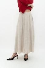 Load image into Gallery viewer, Vintage x Made in USA x Heathered Beige Midi Skirt (XS)