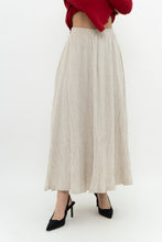 Load image into Gallery viewer, Vintage x Made in USA x Heathered Beige Midi Skirt (XS)