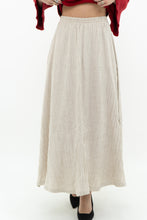 Load image into Gallery viewer, Vintage x Made in USA x Heathered Beige Midi Skirt (XS)