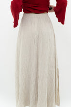 Load image into Gallery viewer, Vintage x Made in USA x Heathered Beige Midi Skirt (XS)