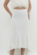 Load image into Gallery viewer, ALEXIS x White Knit Midi Skirt (L)