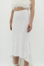 Load image into Gallery viewer, ALEXIS x White Knit Midi Skirt (L)