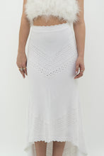 Load image into Gallery viewer, ALEXIS x White Knit Midi Skirt (L)